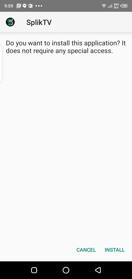 Screenshot of SplikTV